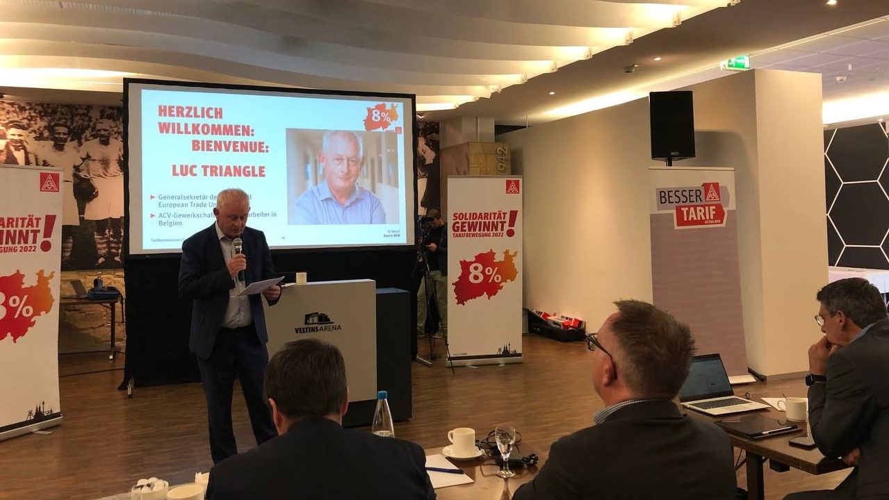 industriAll Europe | NEWS | Side by side for higher wages