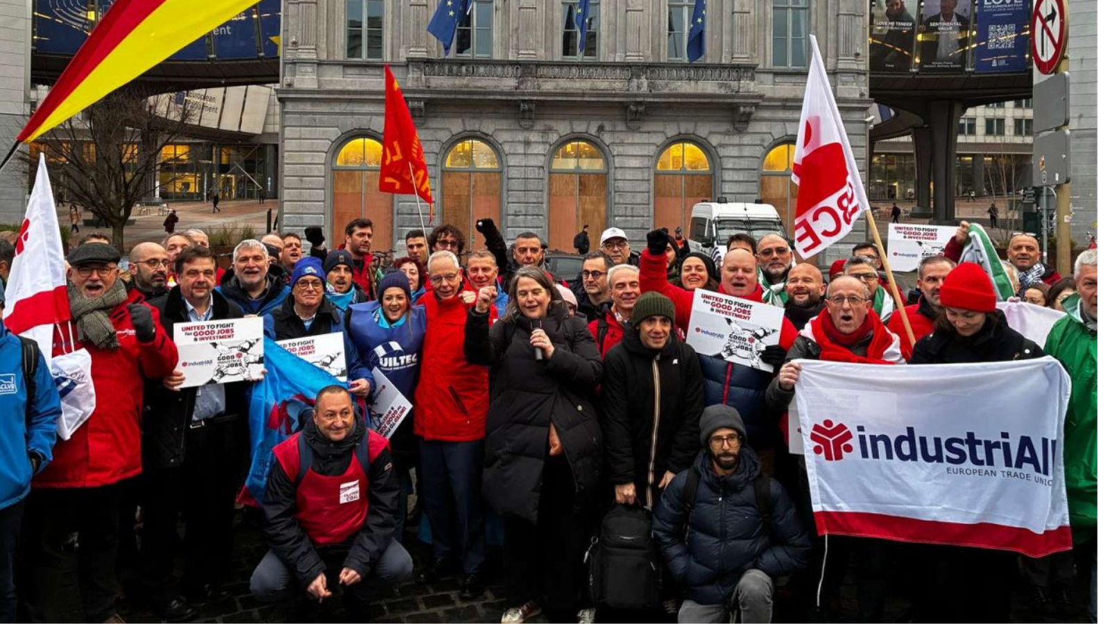 Industrial workers mobilise across Europe to demand urgent action